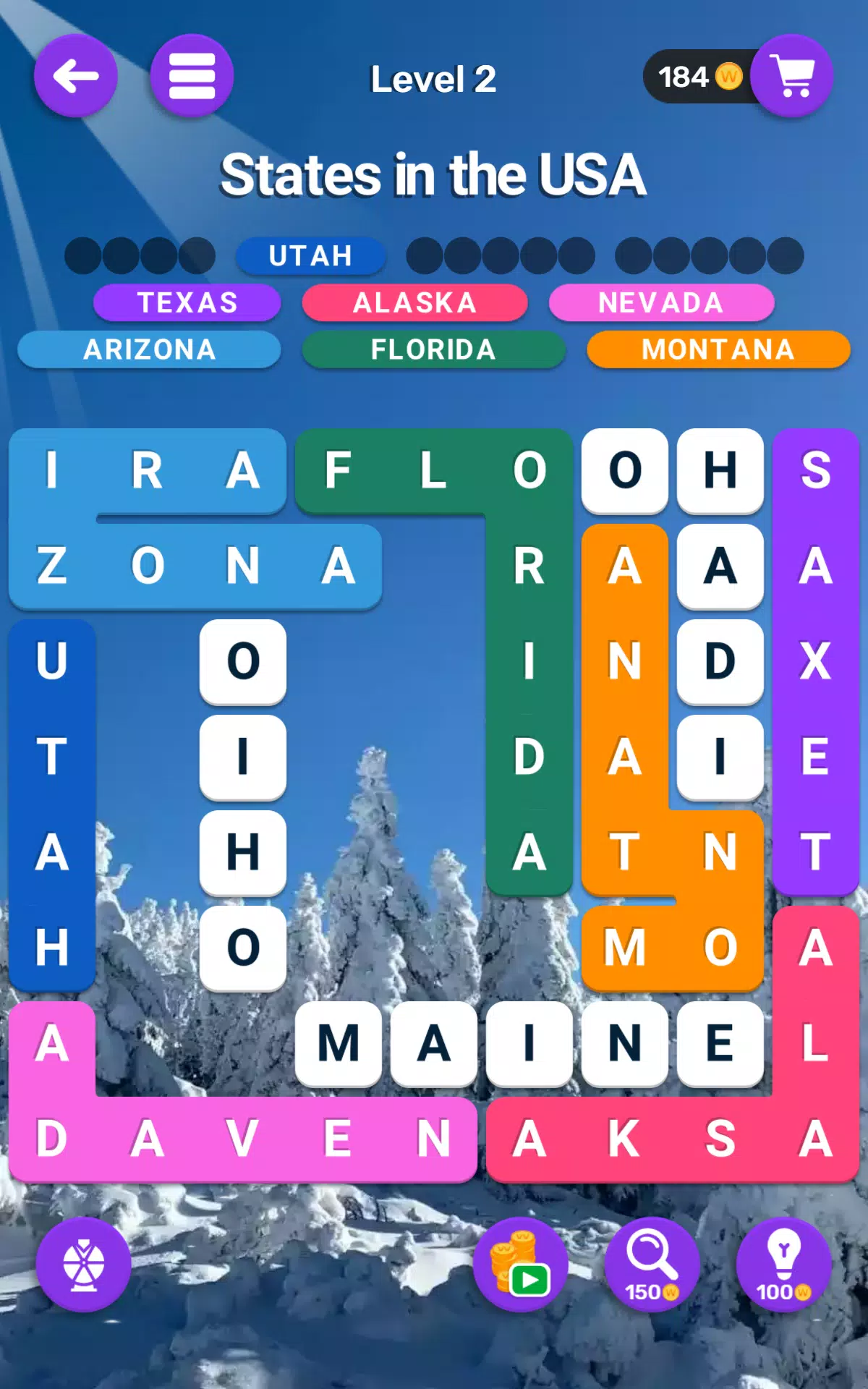 Word Search Blocks: Puzzle Screenshot 7