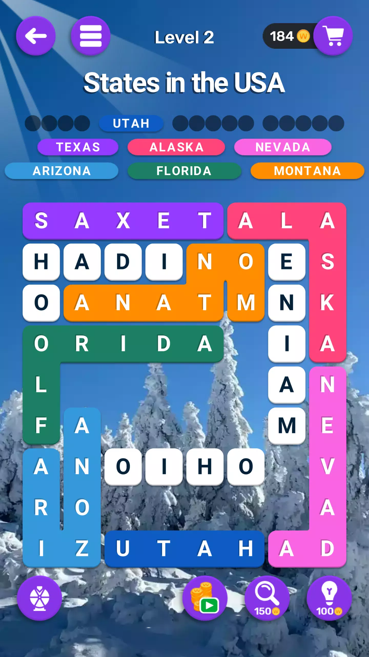 Word Search Blocks: Puzzle Screenshot 2