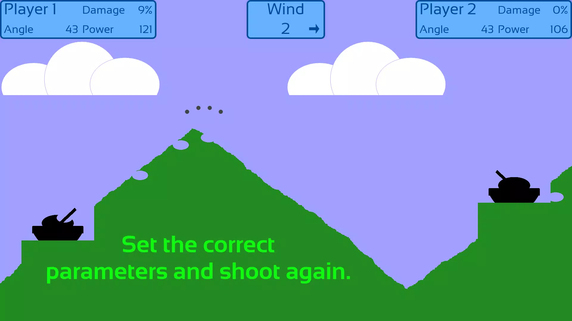 Artillery Duel Retro Screenshot 3