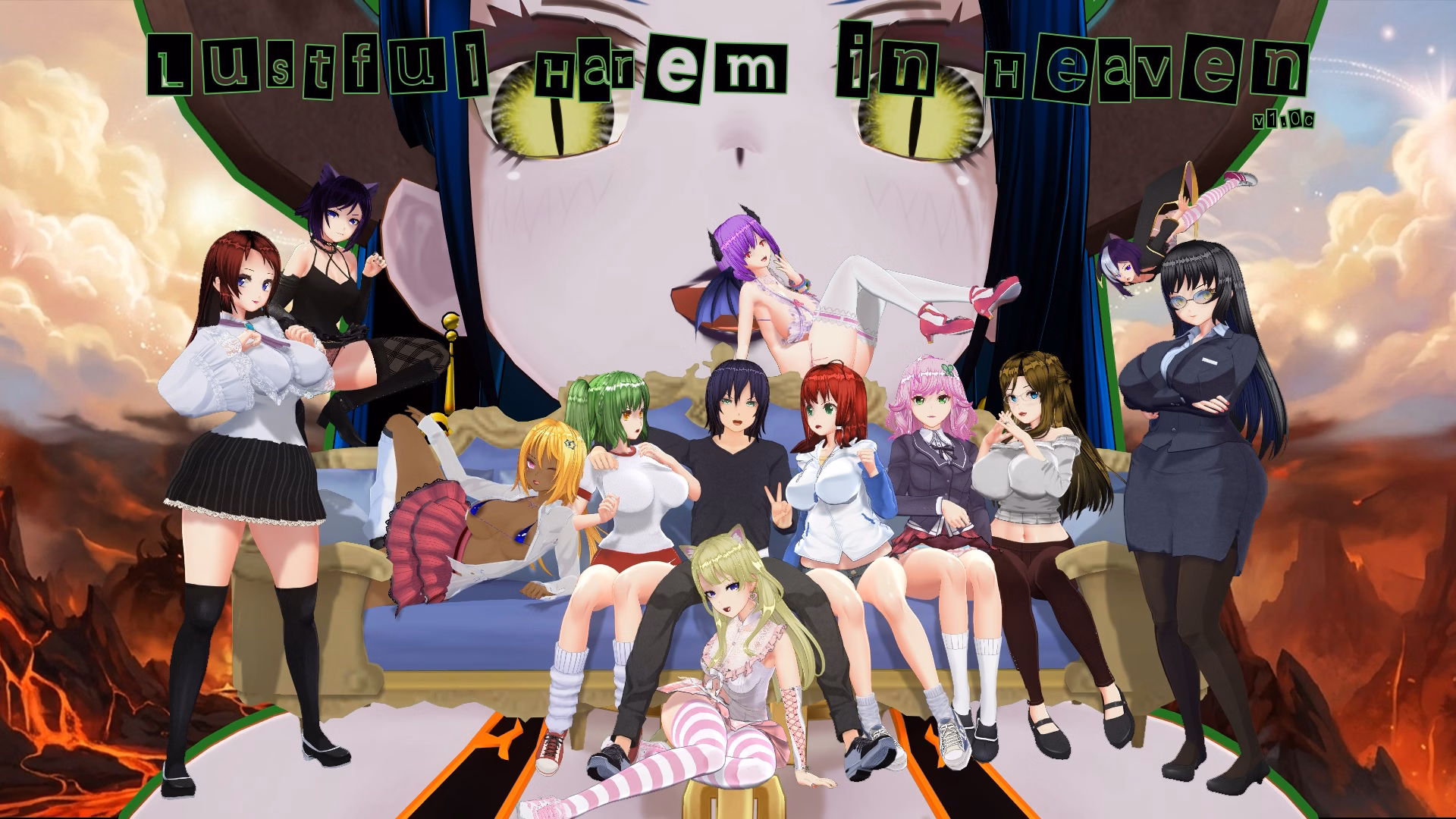 Lustful Harem in Heaven v1.3 (+18) Screenshot 1