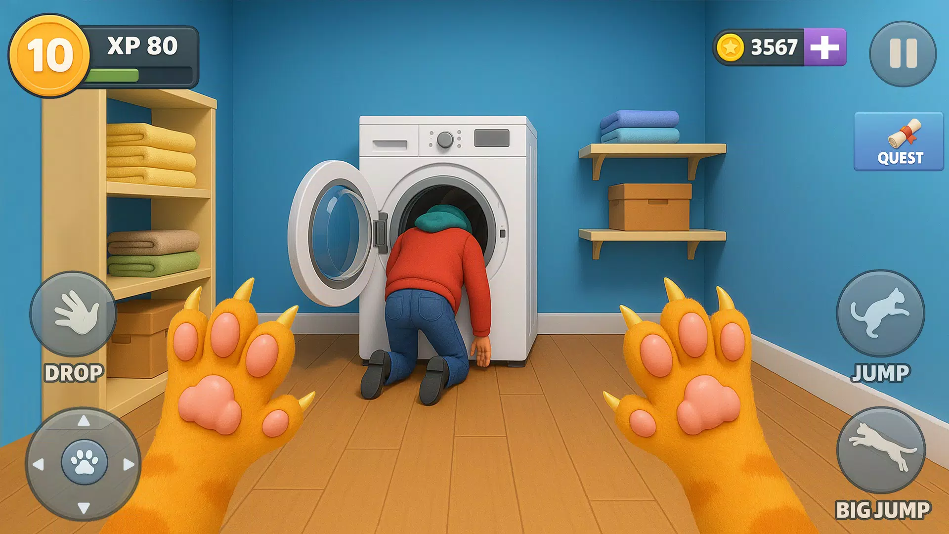 Kitty vs Granny House Chaos Screenshot 7
