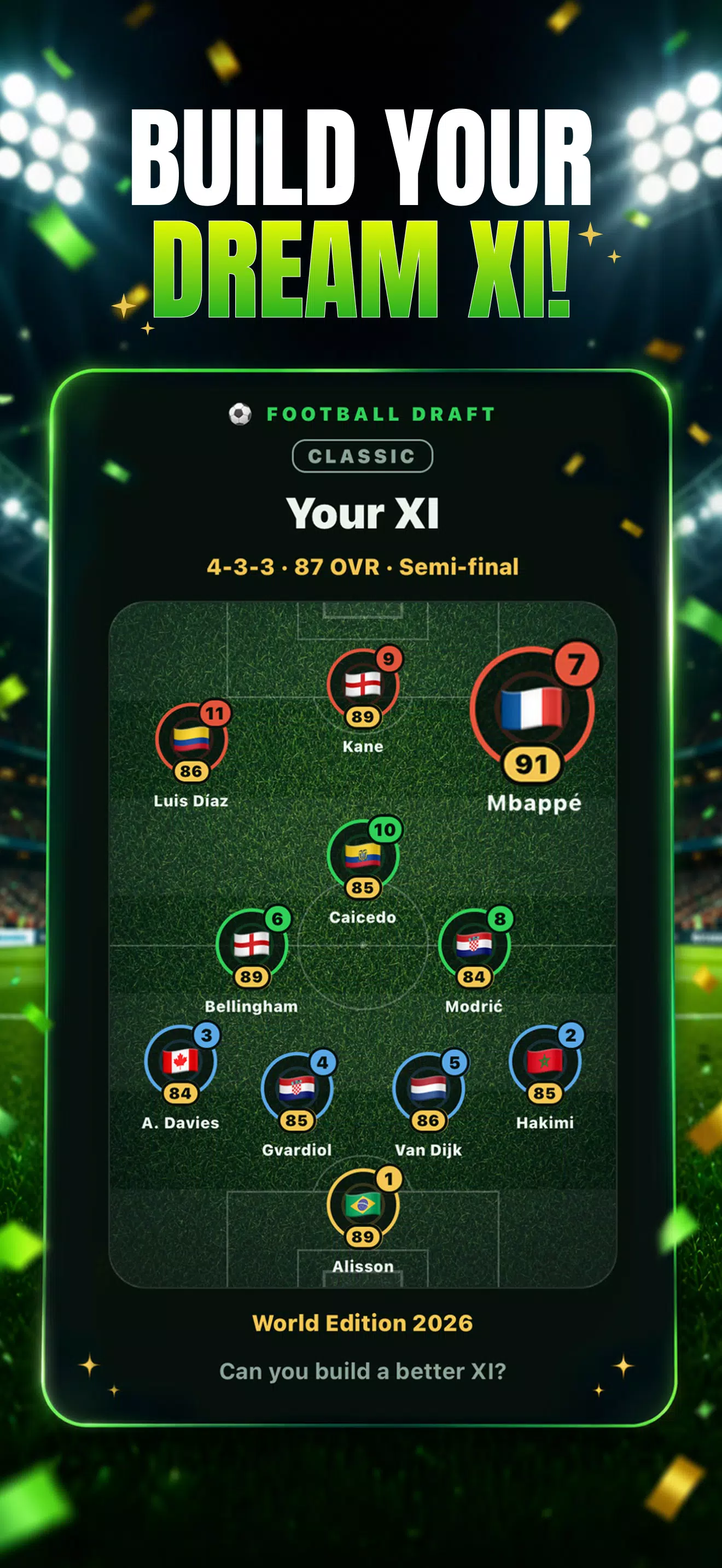 Football Draft: Squad Manager Screenshot 1