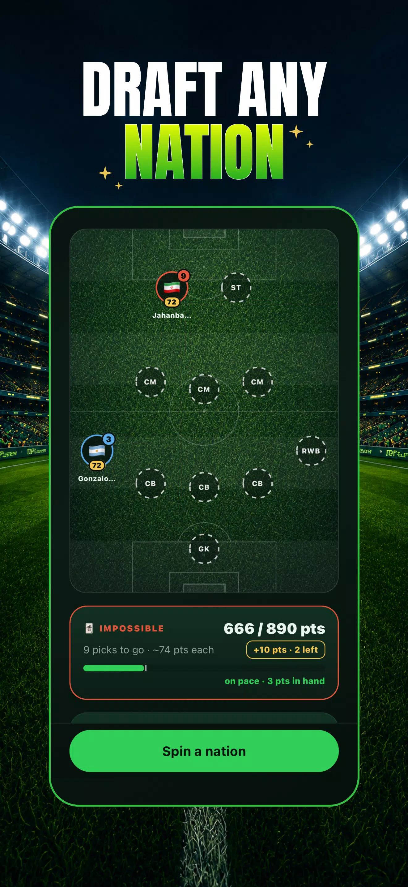 Football Draft: Squad Manager Screenshot 3