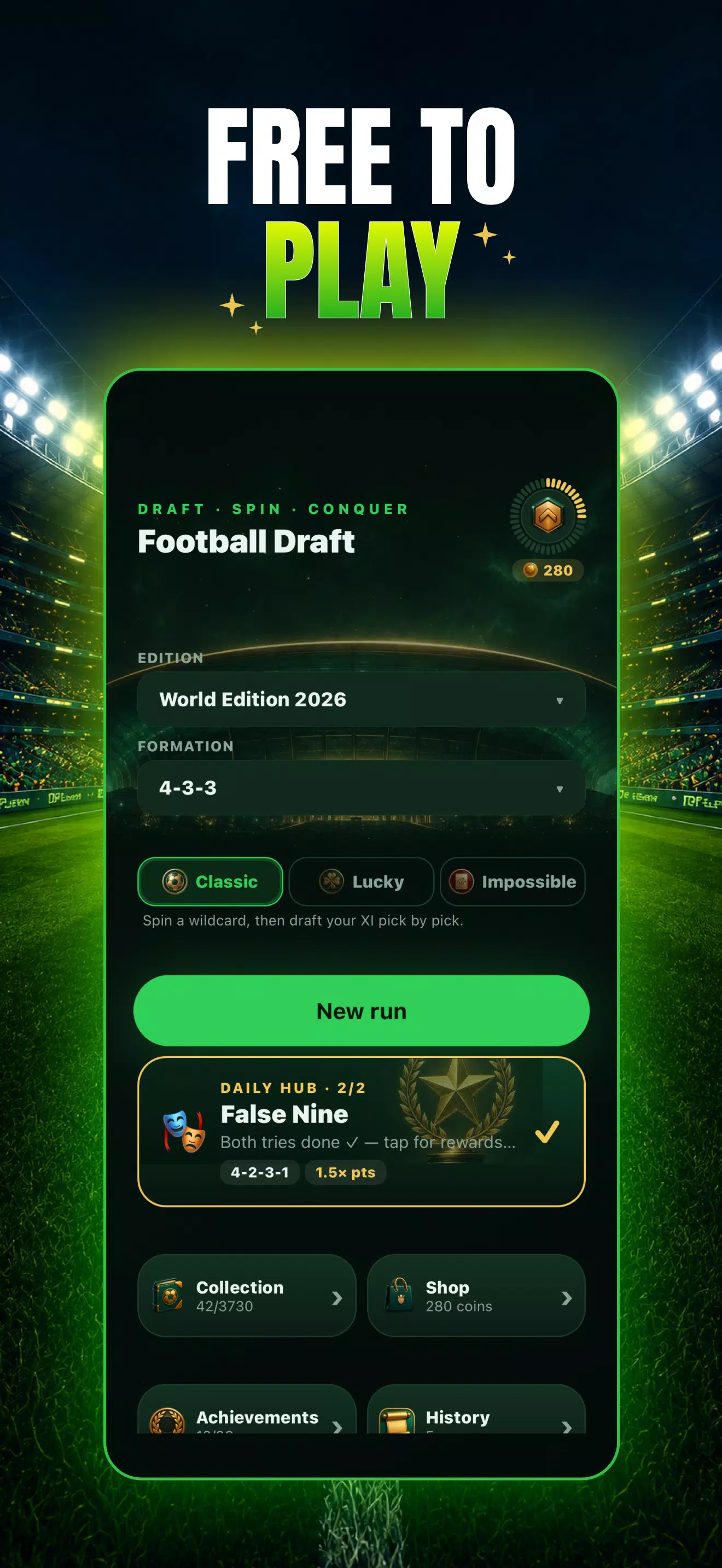Football Draft: Squad Manager Screenshot 8