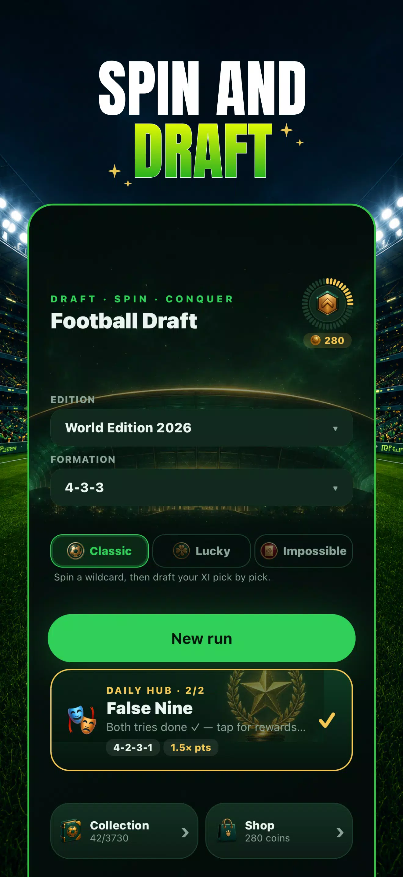 Football Draft: Squad Manager Screenshot 2