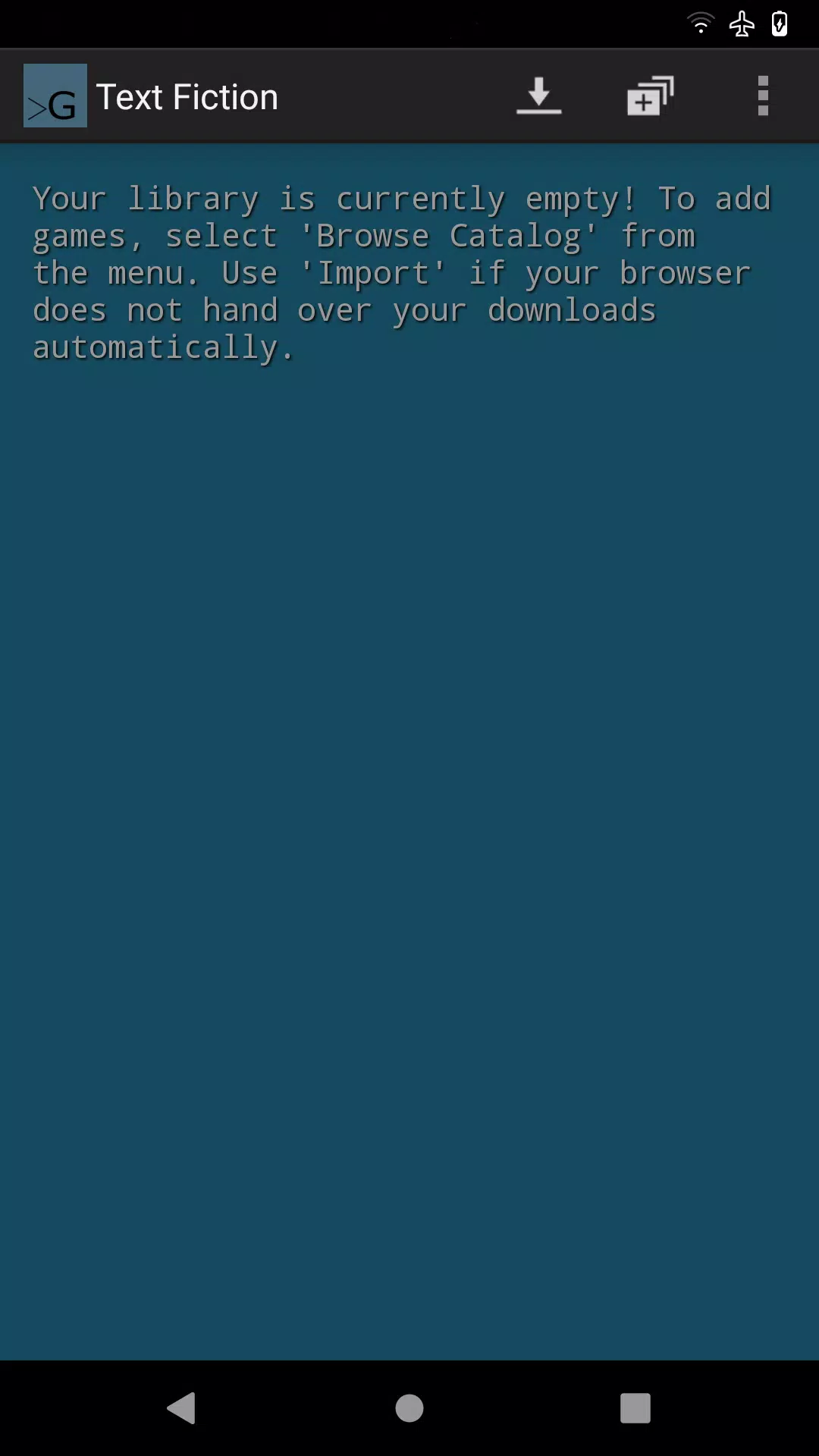 Text Fiction  Screenshot 1