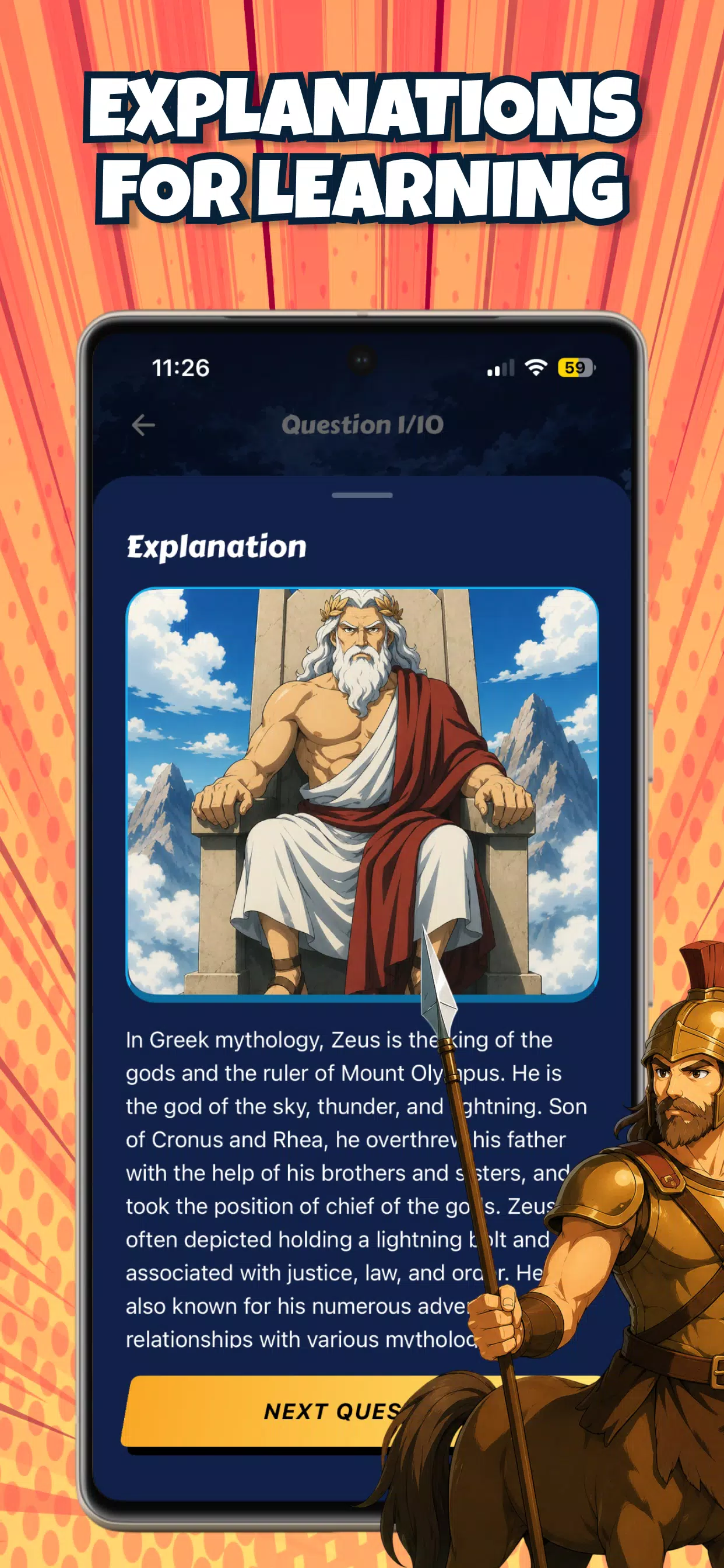 Sphinx Quiz Mythology Screenshot 3