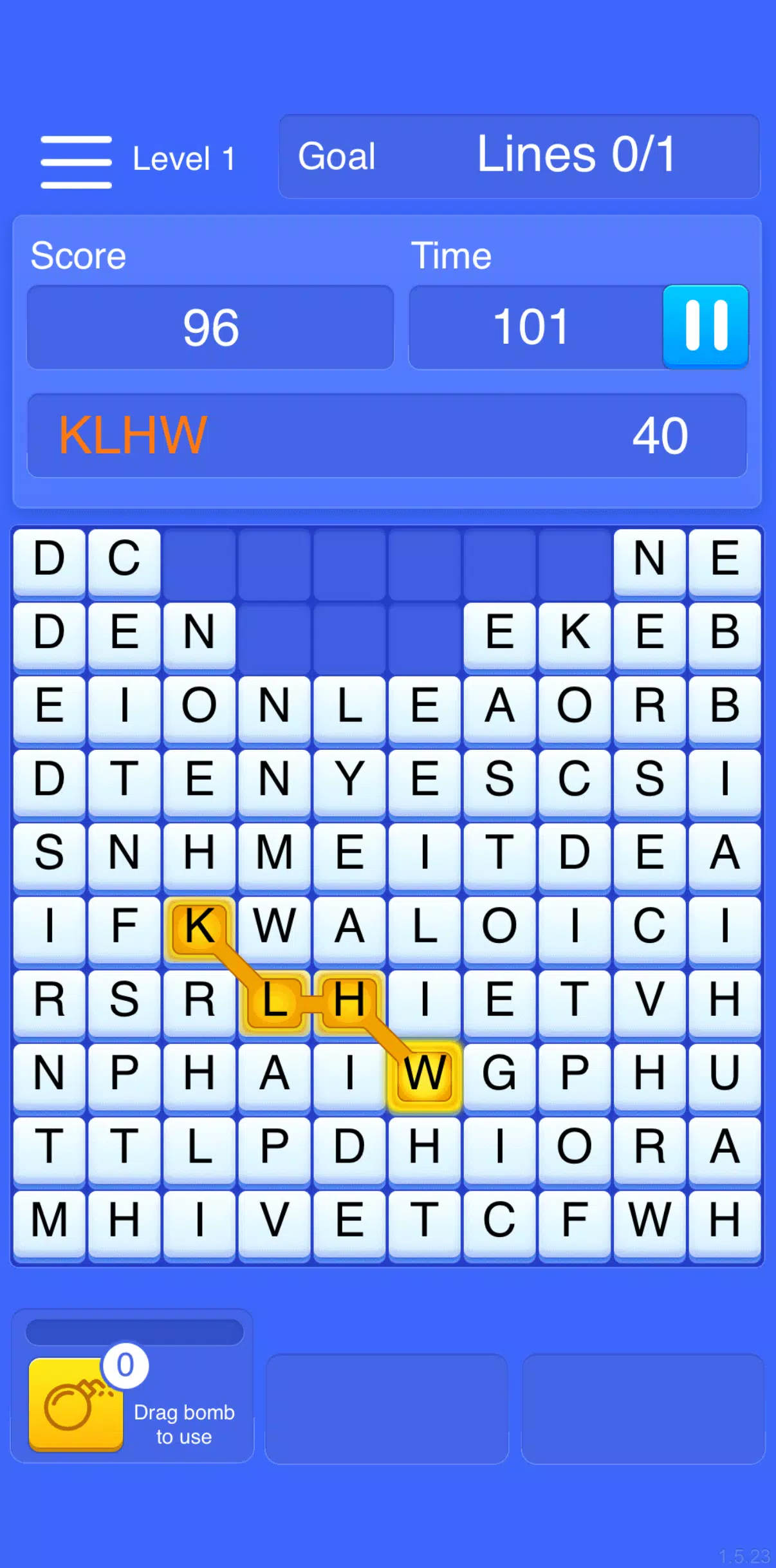 Wipe Words Screenshot 1
