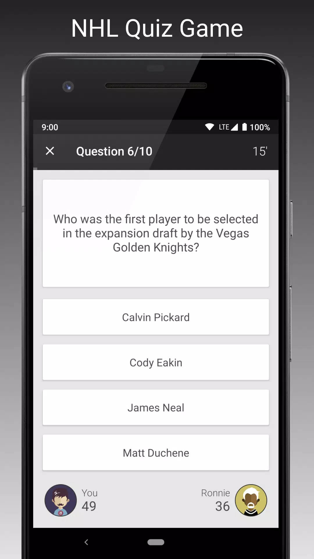 Fan Quiz for NHL Screenshot 1