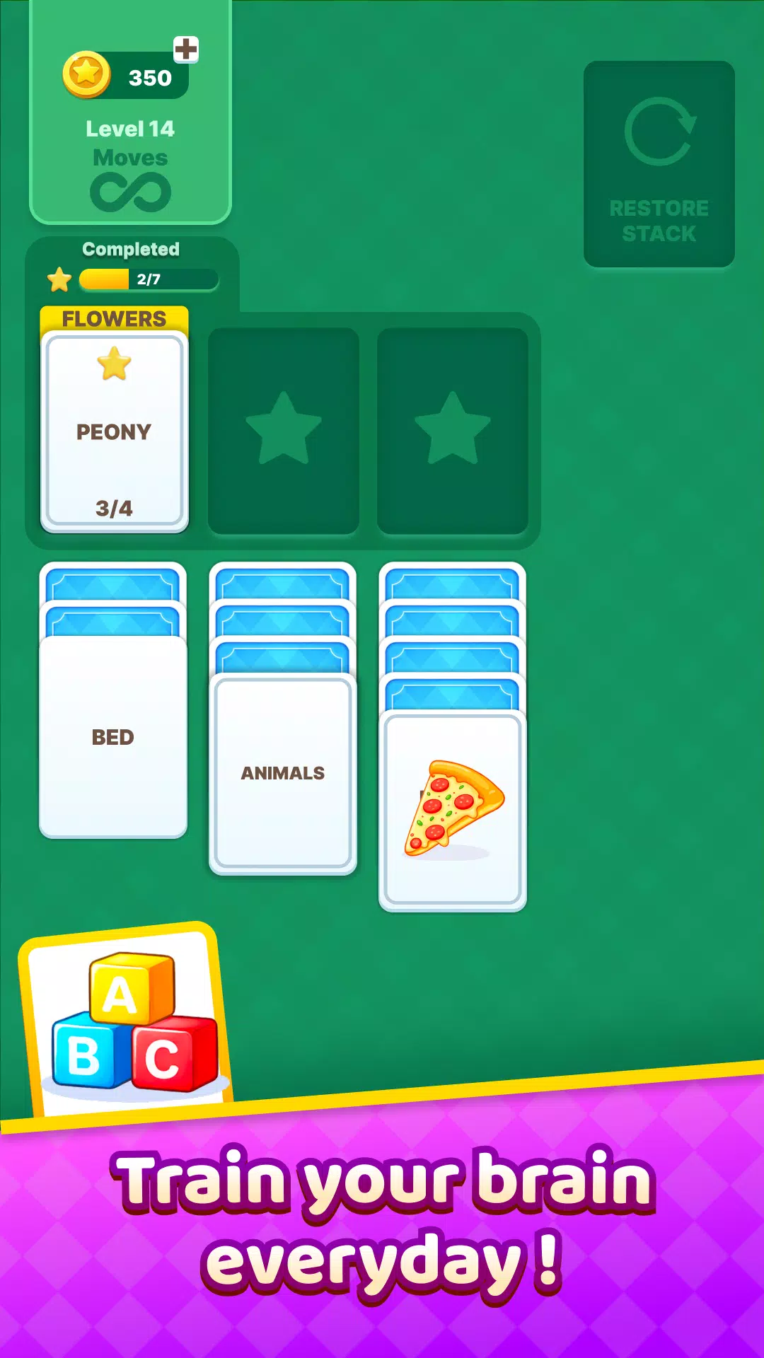 Solitaire Words & Pictures Screenshot 2