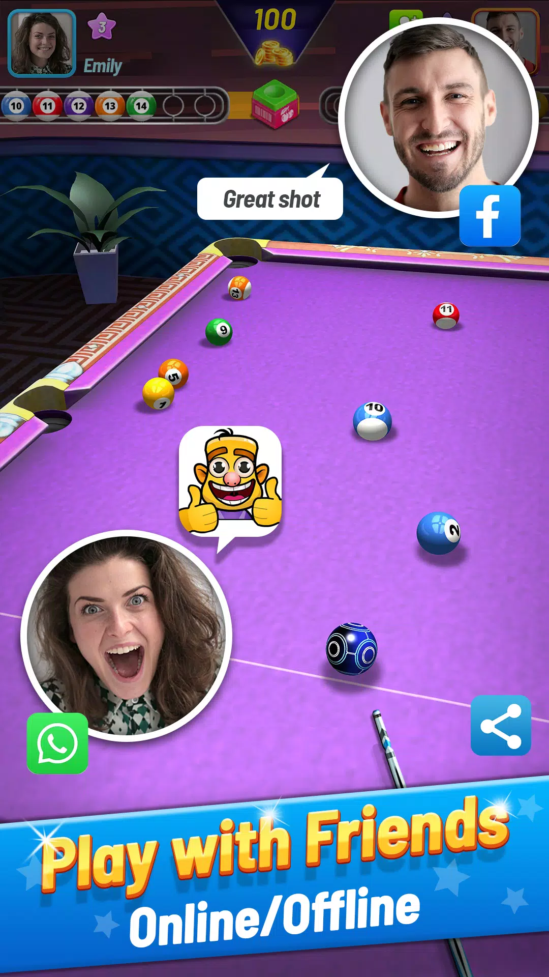 8 Ball Shoot It All - 8 Pool Screenshot 3