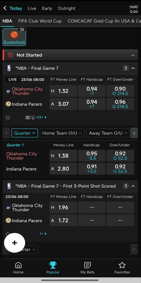 1Win Game App Screenshot 1