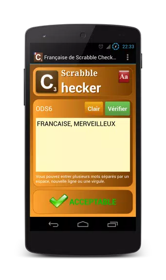 Word Checker - French Screenshot 1