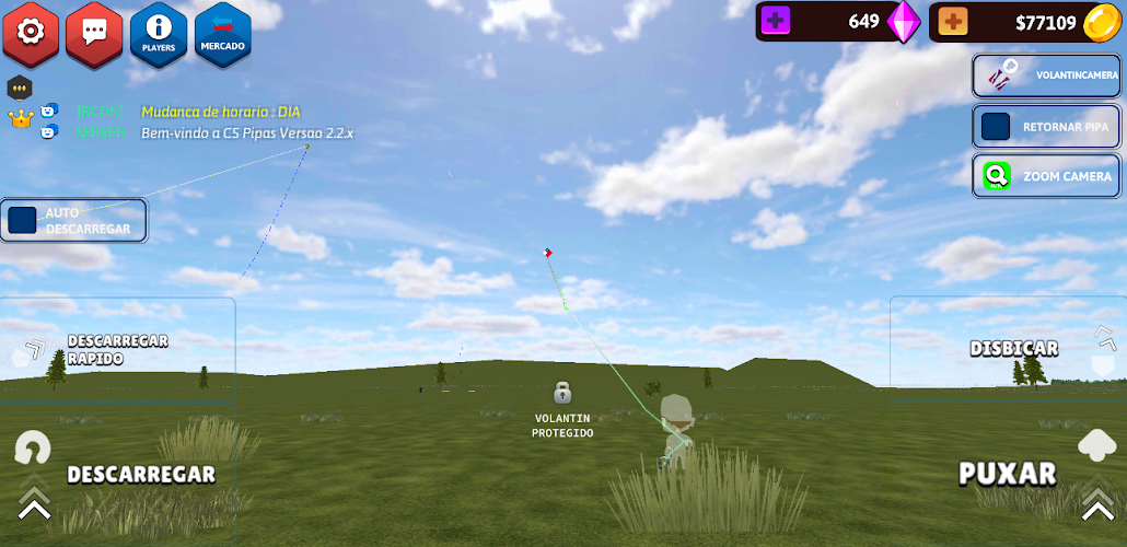 CS Diamantes Pipas: Kite Game Screenshot 1