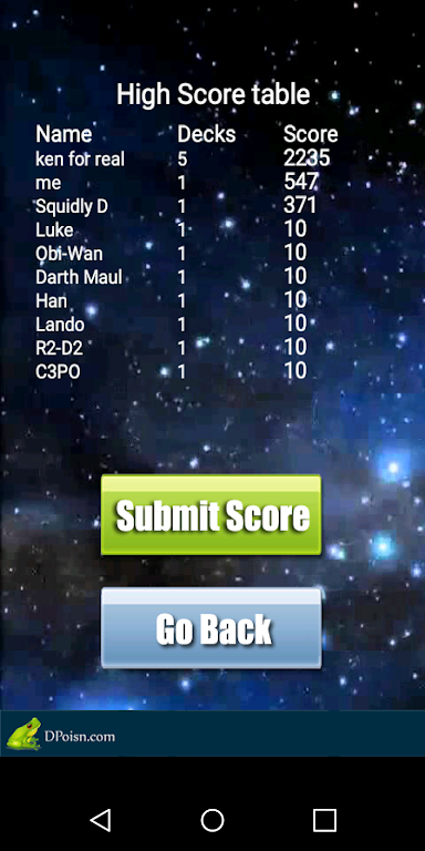 21 Solitaire Game Screenshot 2