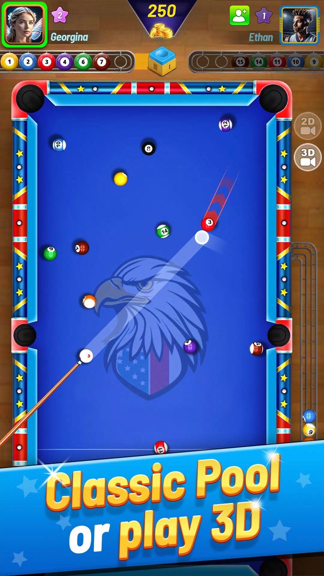 8 Ball Shoot It All - 8 Pool Screenshot 1