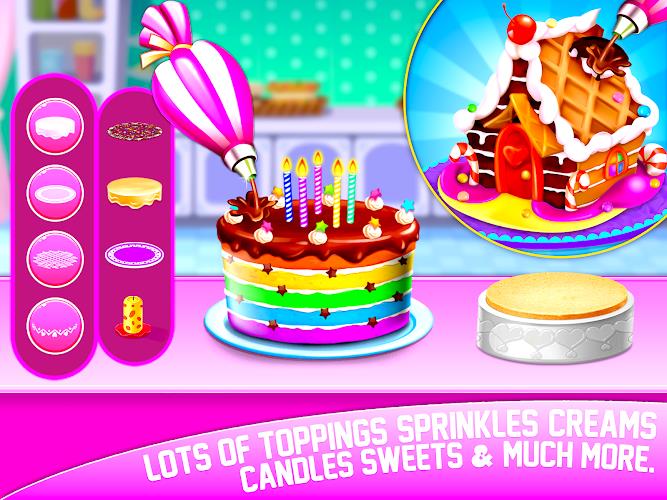 Cake Maker Sweet Bakery Games Screenshot 1