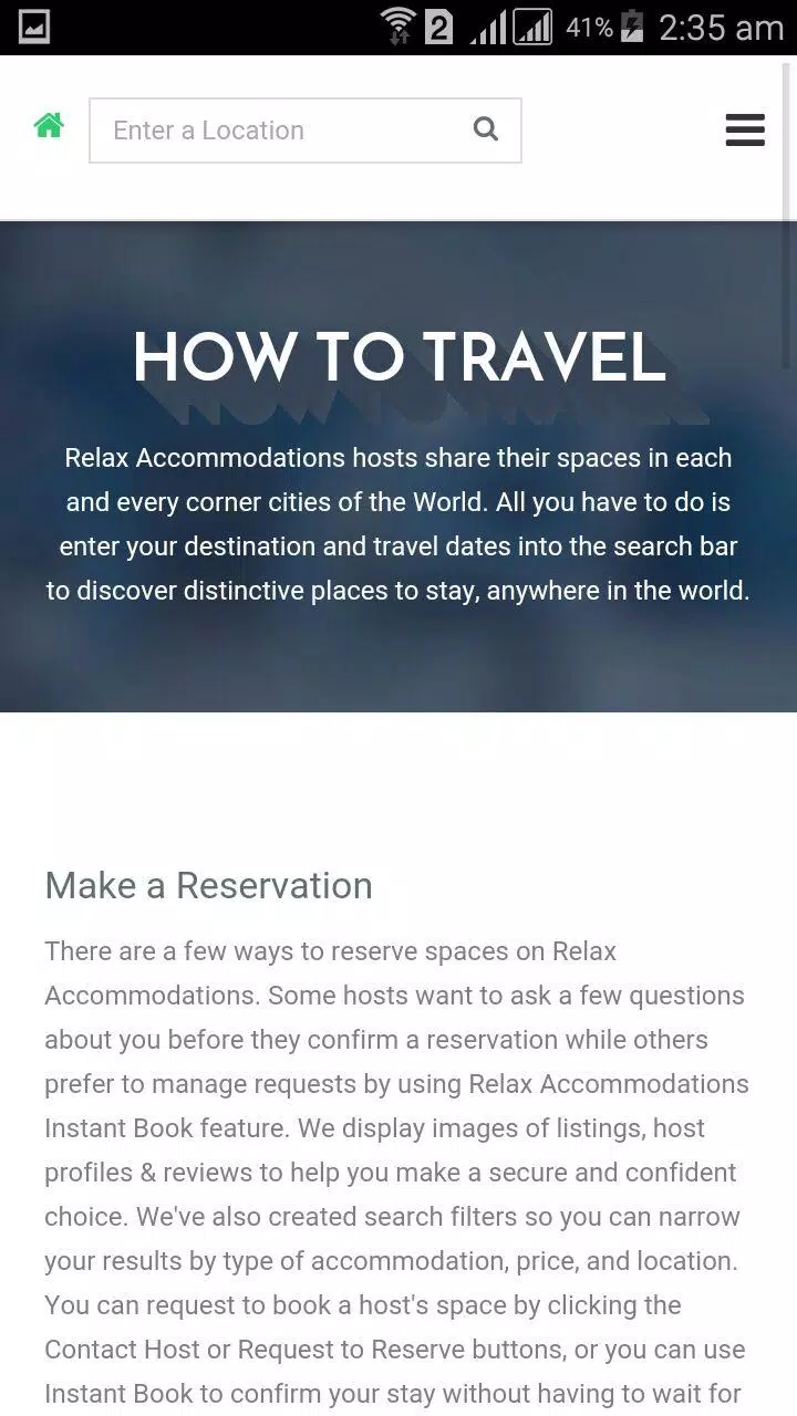 Relax Accommodations Screenshot 4