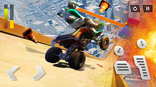 Flying ATV Crash: Quad Stunts Screenshot 1