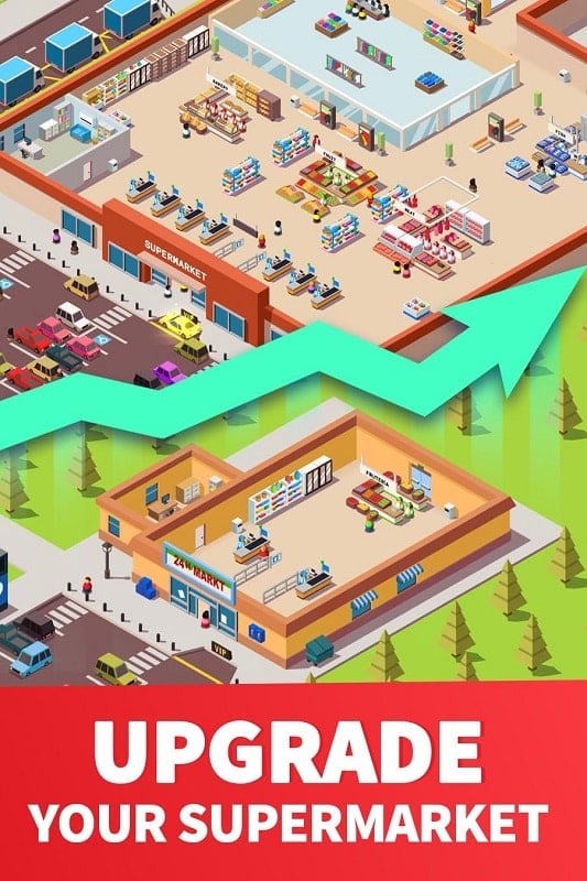 Idle Supermarket Tycoon Screenshot 3
