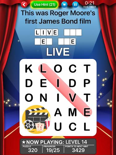Word Search World Hollywood Screenshot 13