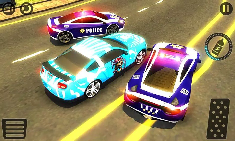 Police Car vs Gangster Escape Screenshot 2