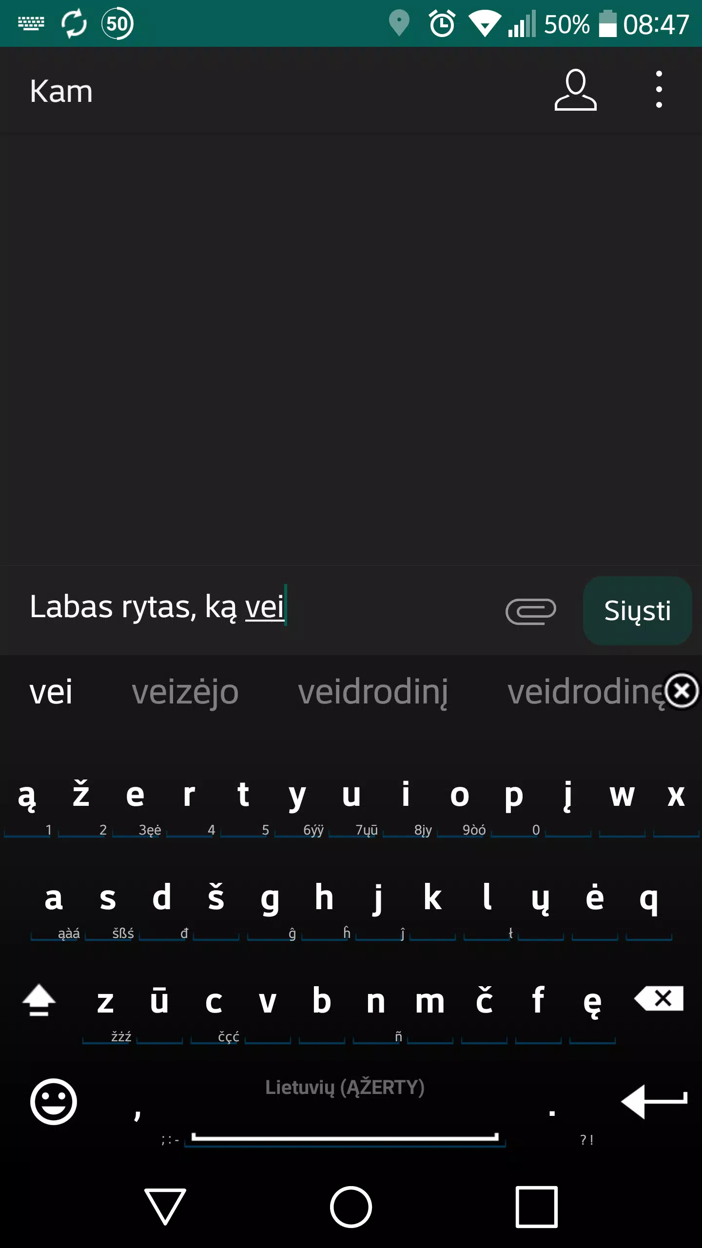Lithuanian for AnySoftKeyboard Screenshot 3