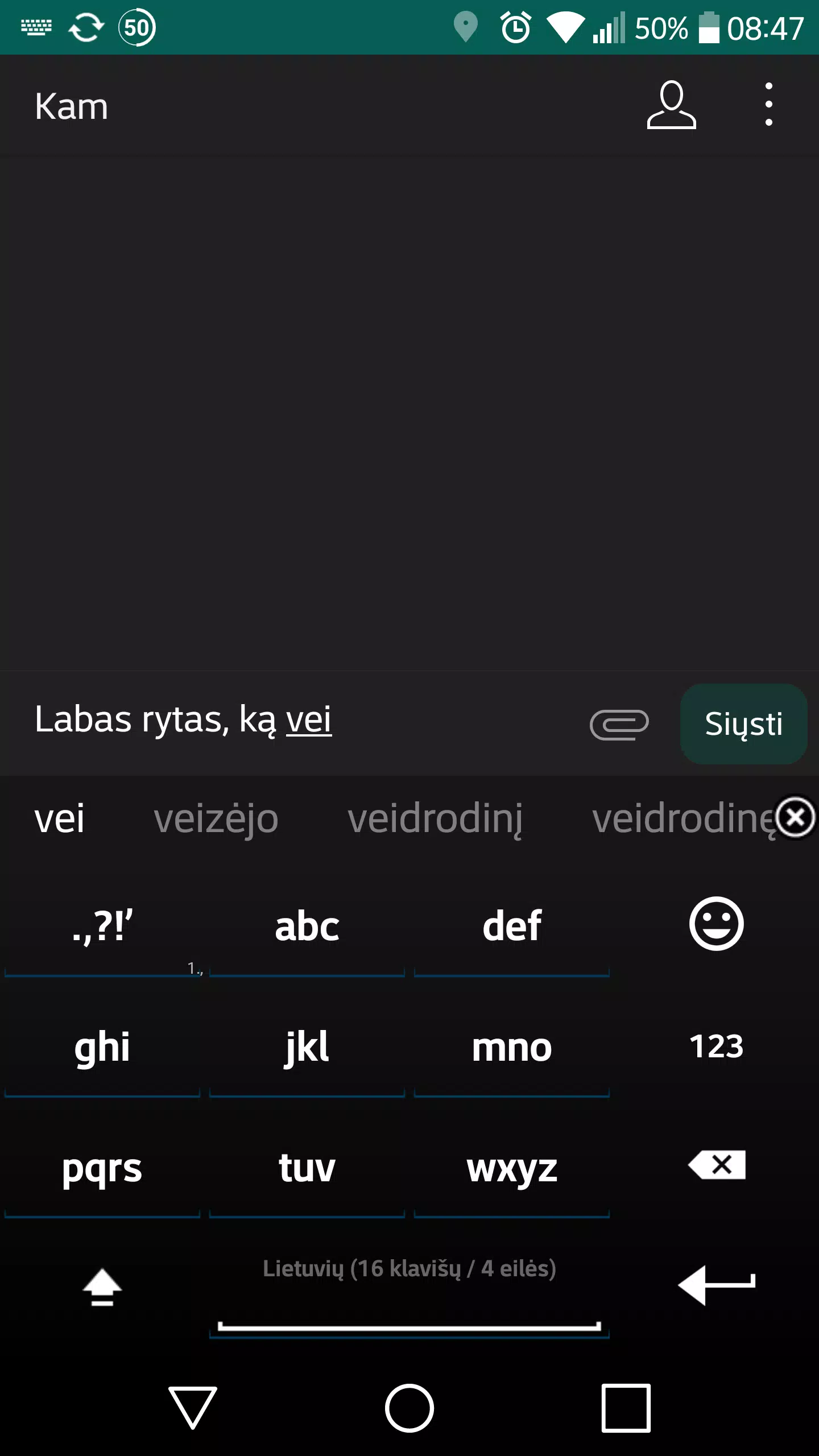 Lithuanian for AnySoftKeyboard Screenshot 1