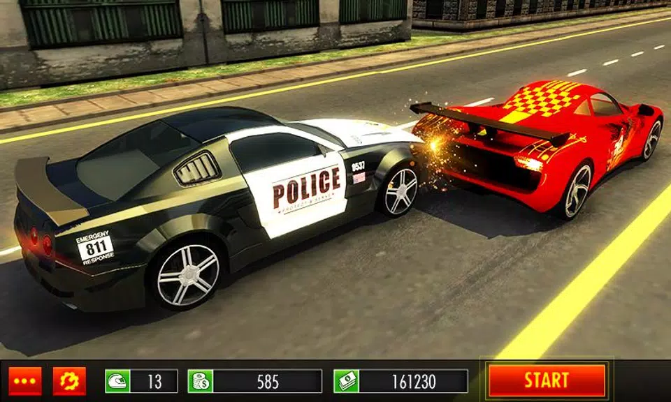 Police Car vs Gangster Escape Screenshot 1