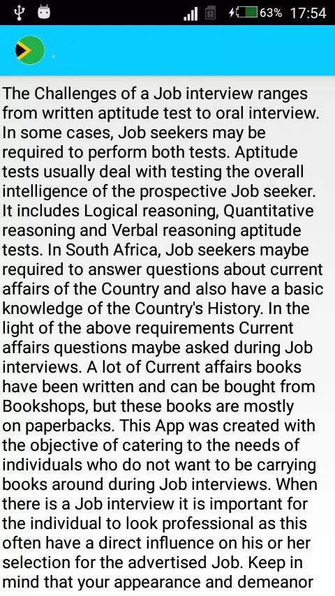Mzantsi Job Interview Companion Screenshot 3