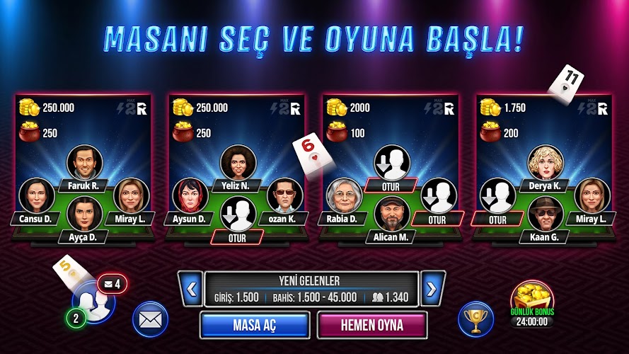 Can Okey - Online Çanak Okey Screenshot 4