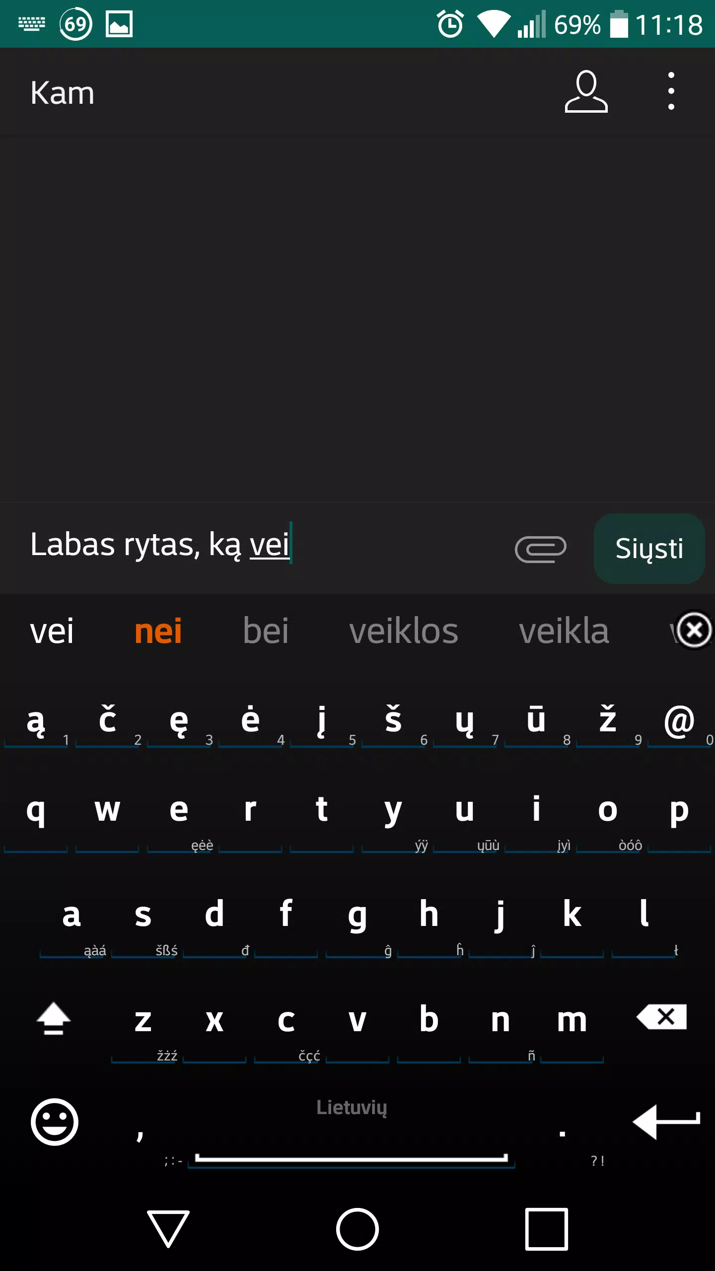 Lithuanian for AnySoftKeyboard Screenshot 5