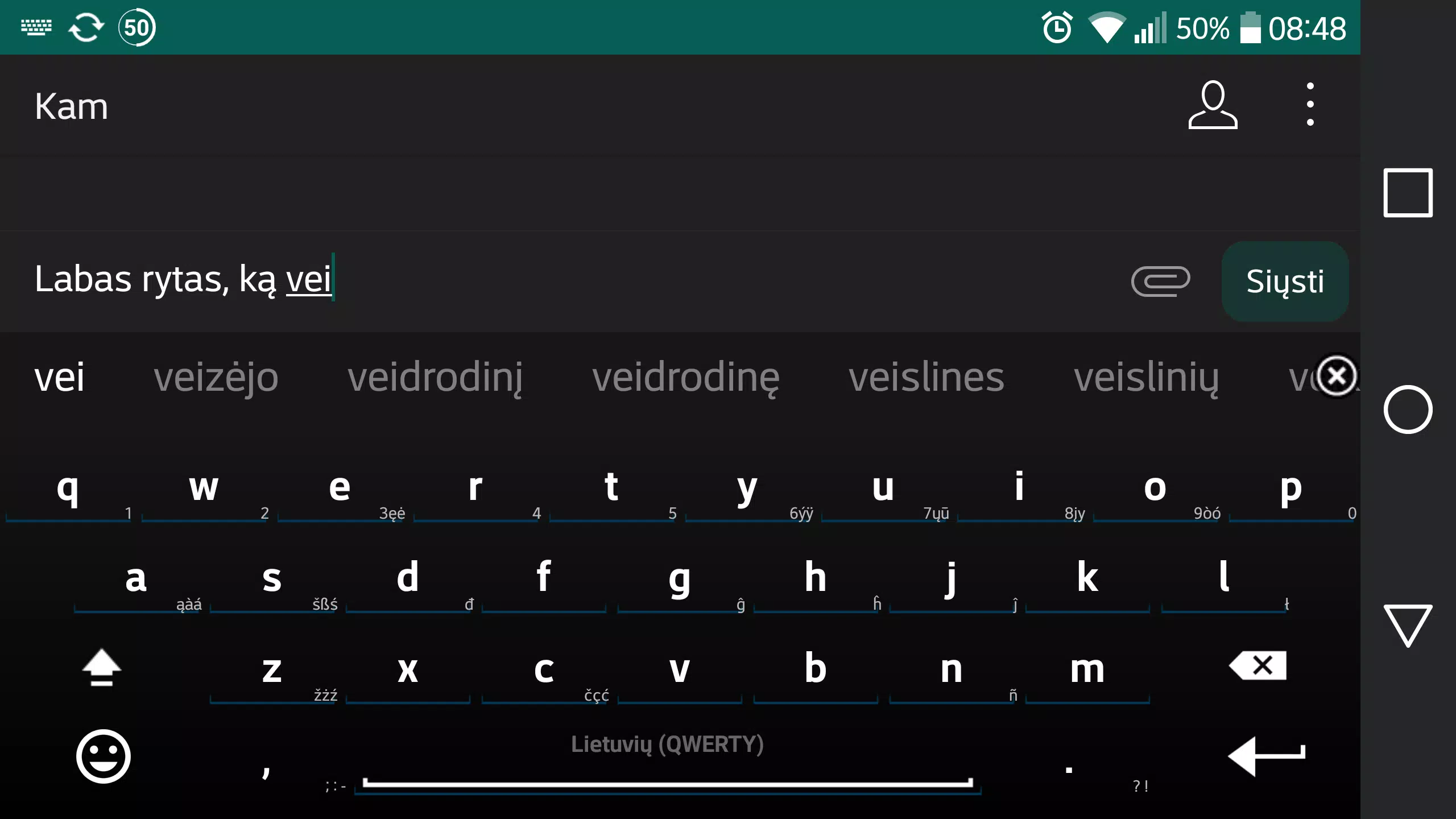 Lithuanian for AnySoftKeyboard Screenshot 6