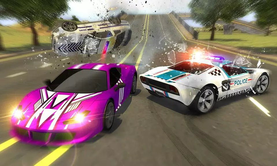 Police Car vs Gangster Escape Screenshot 4