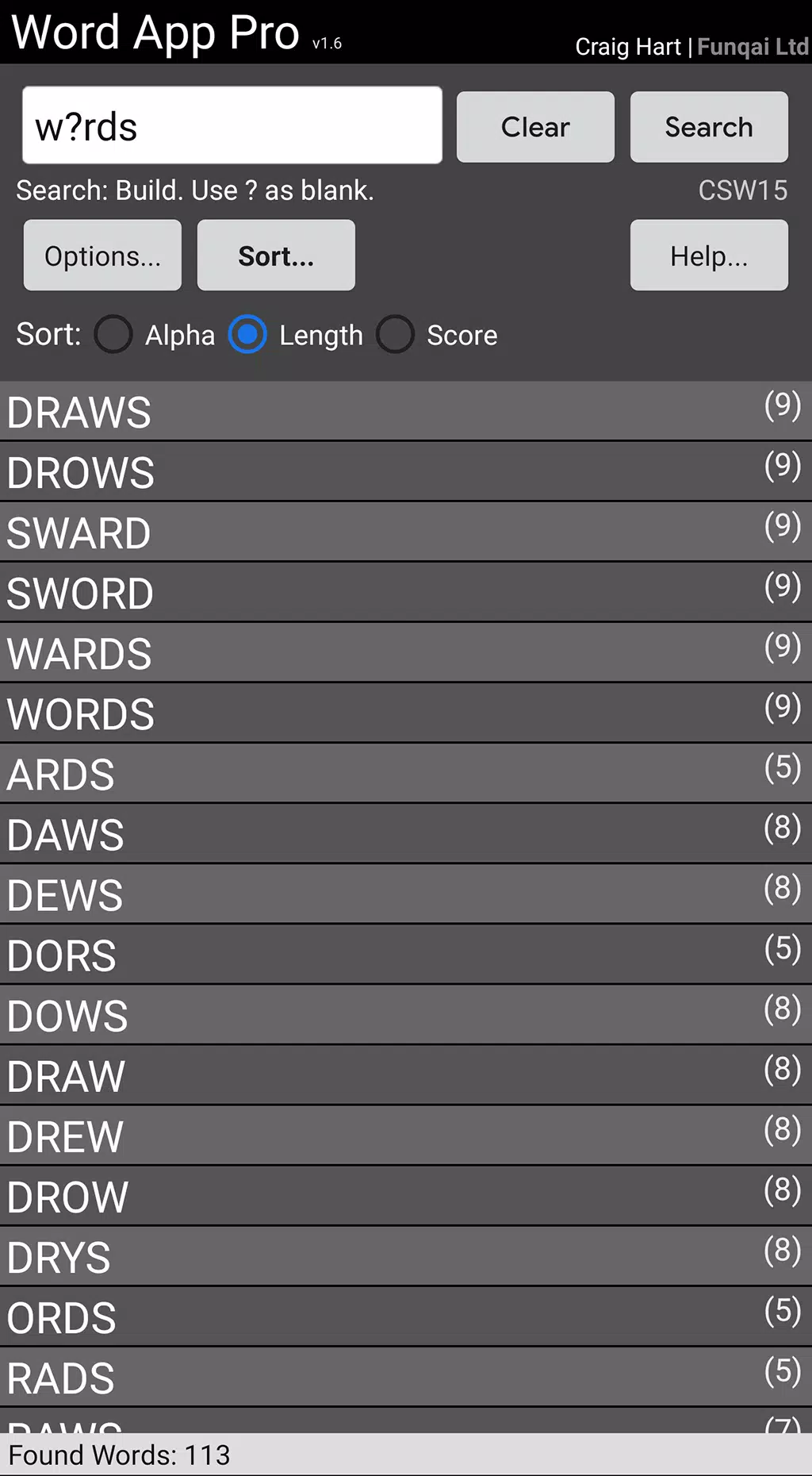 Word App Screenshot 1