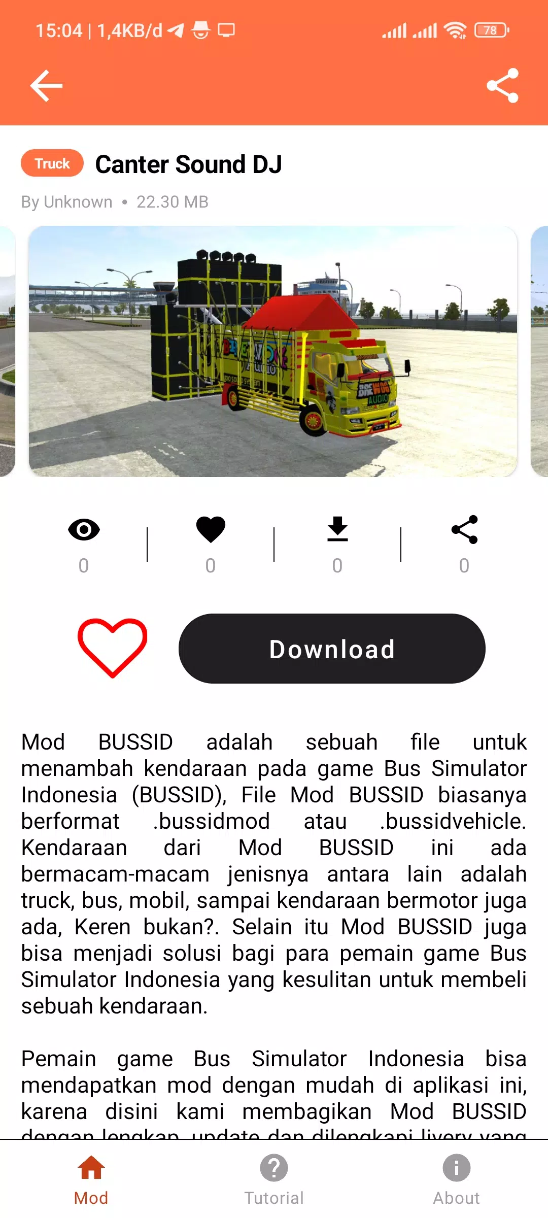 Mod Bussid DJ Truck Simulator Screenshot 4
