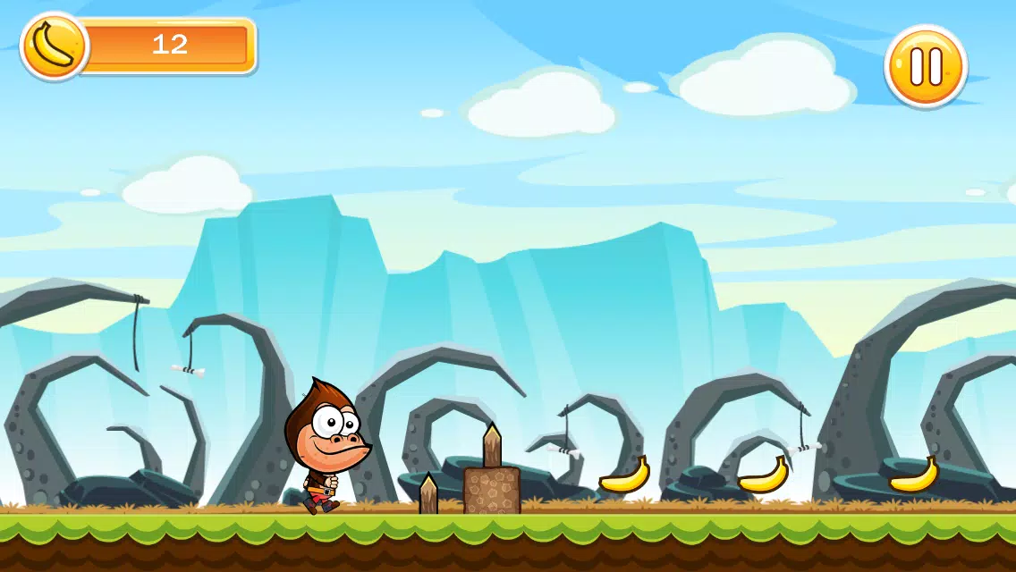 super gorilla banana kong run Screenshot 1