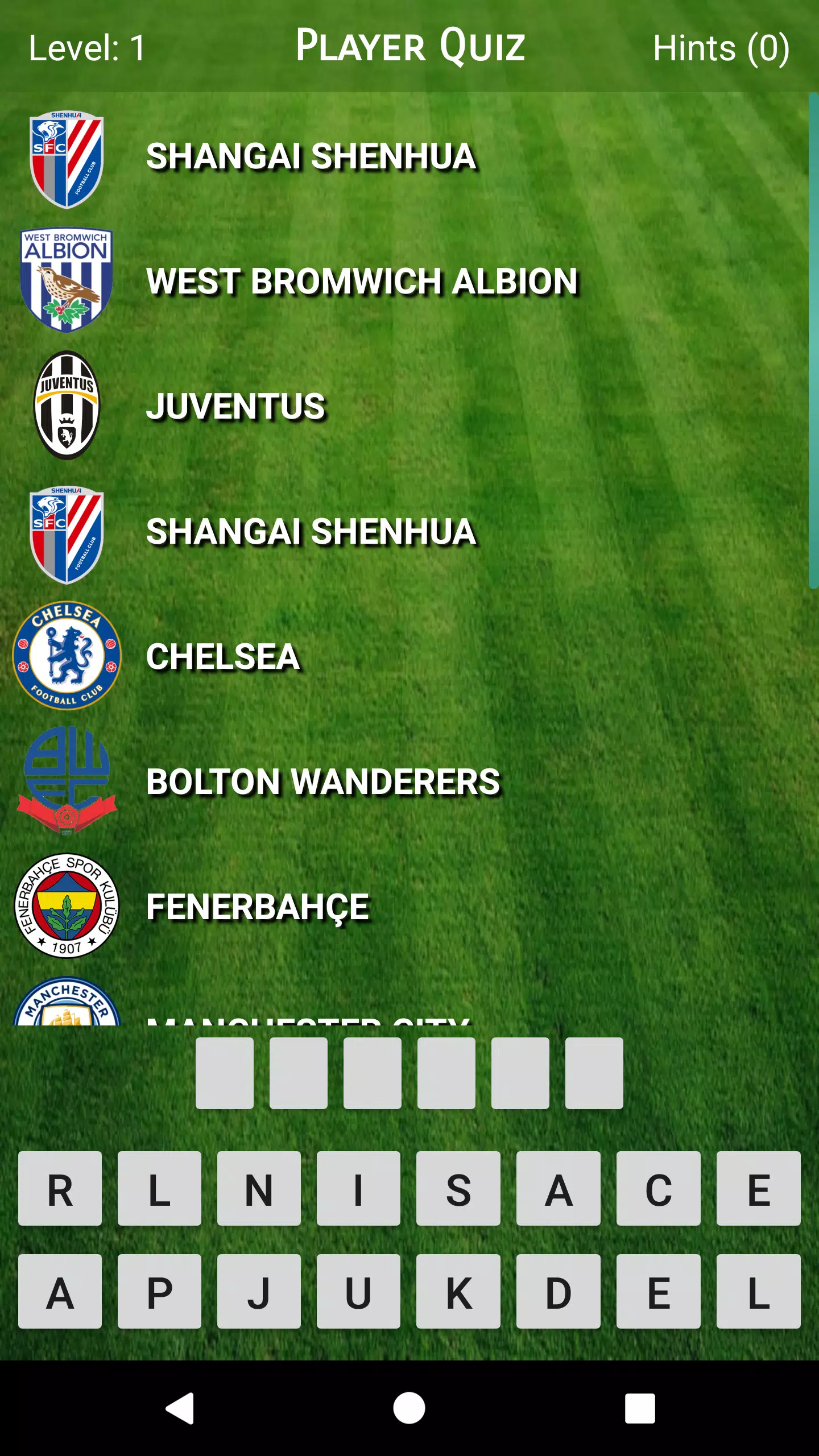 Player Quiz Screenshot 2